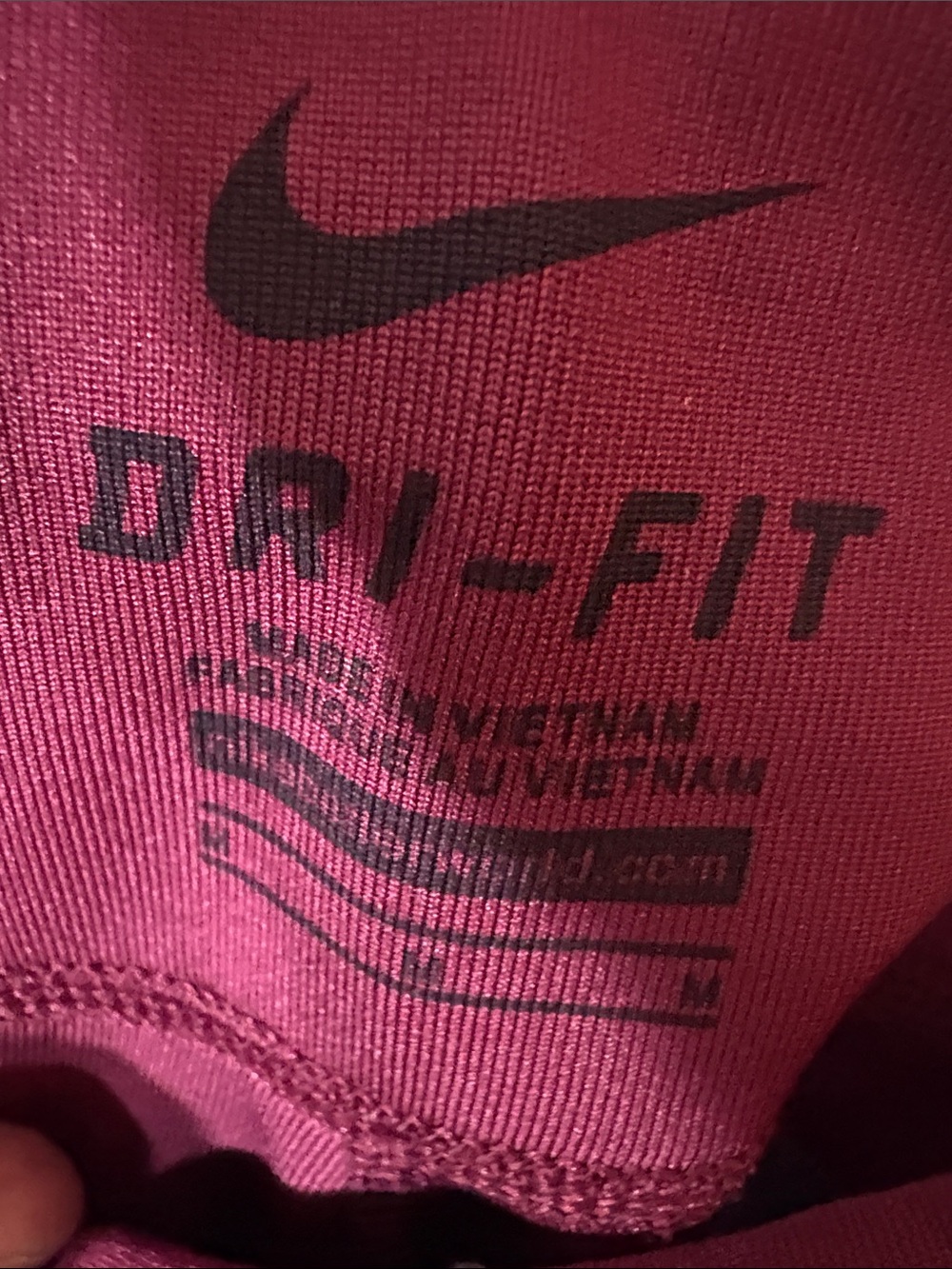 Nike Women's Maroon Performance Bike Shorts - Picture 3 of 3